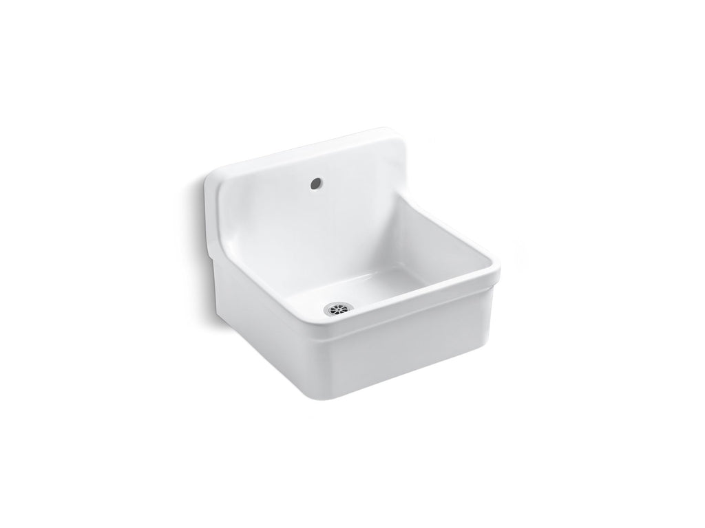 Gilford™ 24" X 22" Bracket-Mount Scrub-Up/Plaster Sink With Single Faucet Hole