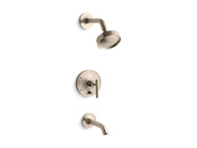 Purist® Rite-Temp® Bath And Shower Trim Kit With Push-Button Diverter And Lever Handle, 2.5 Gpm