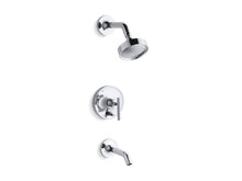 Purist® Rite-Temp® Bath And Shower Trim Kit With Push-Button Diverter And Lever Handle, 2.5 Gpm