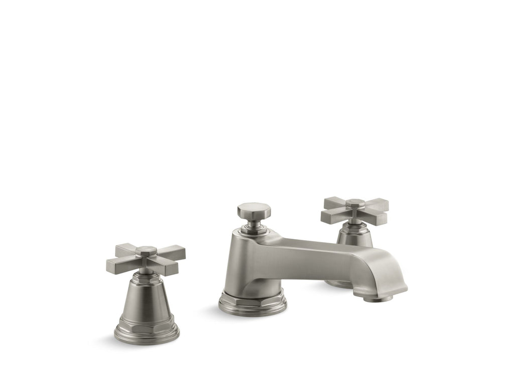 Pinstripe® Pure Deck-Mount Bath Faucet Trim With Cross Handles