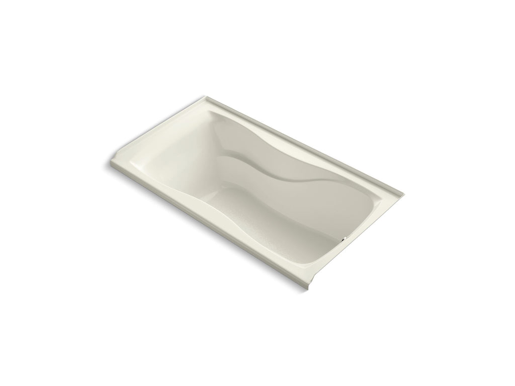 Hourglass® 32 60" x 32" alcove bath with integral flange and right-hand drain