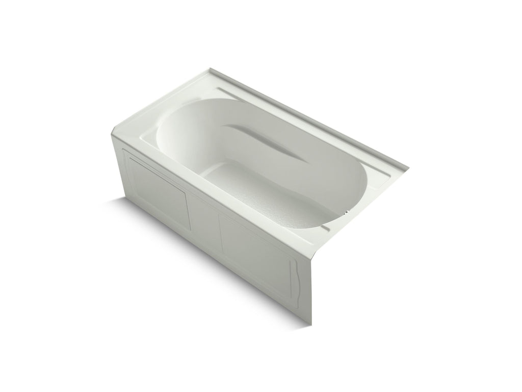 Devonshire® 60" x 32" alcove bath with Bask(R) heated surface, integral apron and right-hand drain