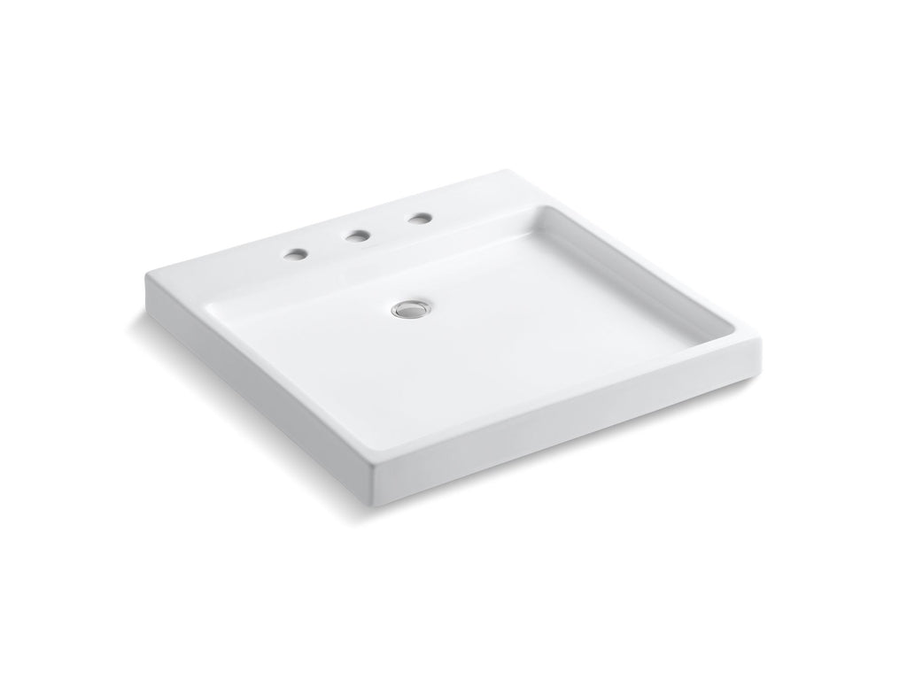 Purist® Fireclay Vessel Bathroom Sink With 8" Widespread Faucet Holes