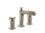 Margaux® Deck-mount bath faucet trim for high-flow valve with diverter spout and cross handles, valve not included