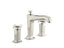 Margaux® Deck-mount bath faucet trim for high-flow valve with non-diverter spout and cross handles, valve not included