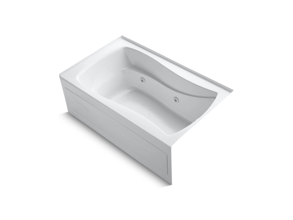 Mariposa® 60" X 36" Alcove Whirlpool, Right Drain And Adjustable Jets