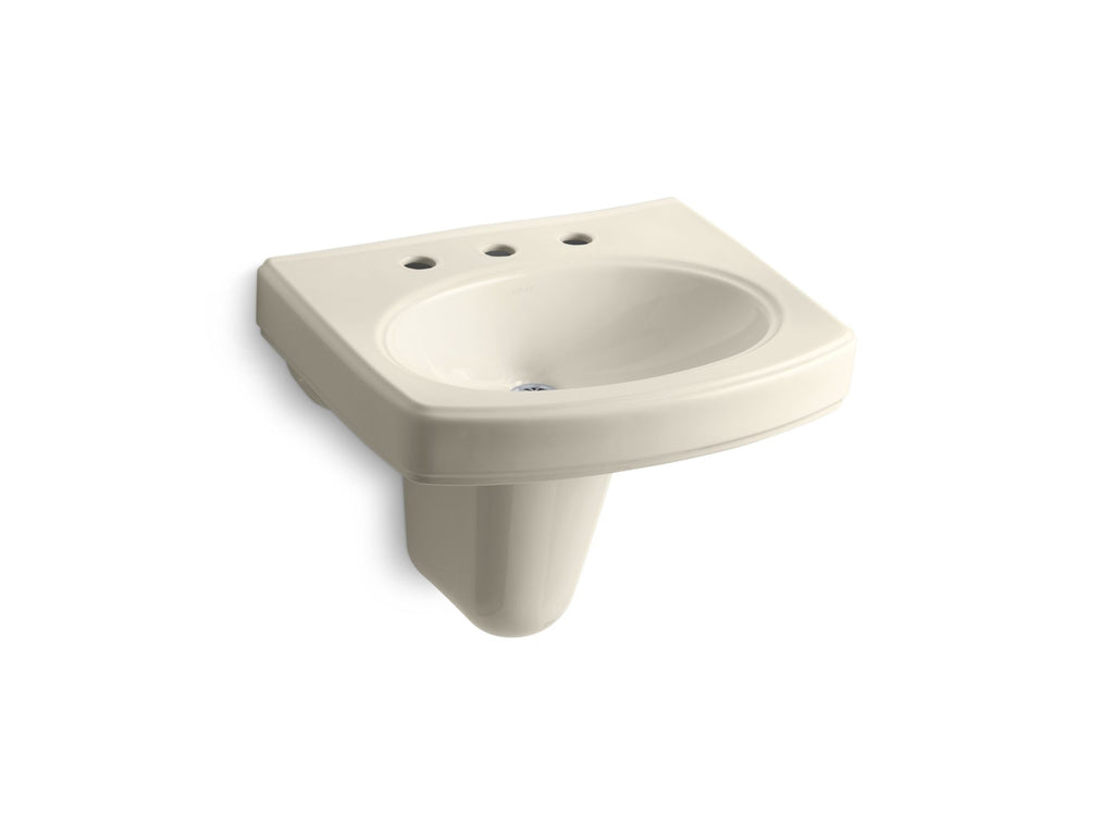 Pinoir® 22" Oval Wall-Mount Bathroom Sink