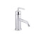 Purist® Single-Handle Bathroom Sink Faucet With Straight Lever Handle, 1.2 Gpm