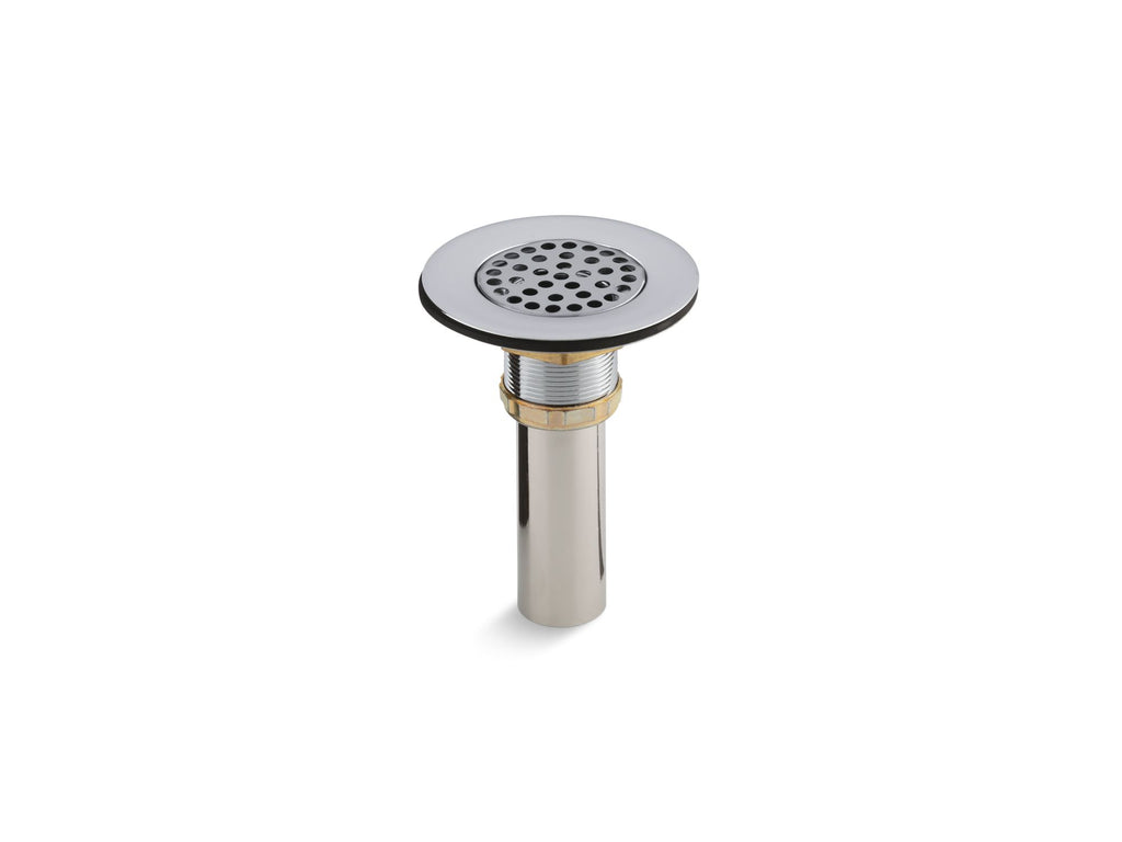 Brass Sink Drain And Strainer With Tailpiece For 3-1/2" To 4" Outlet
