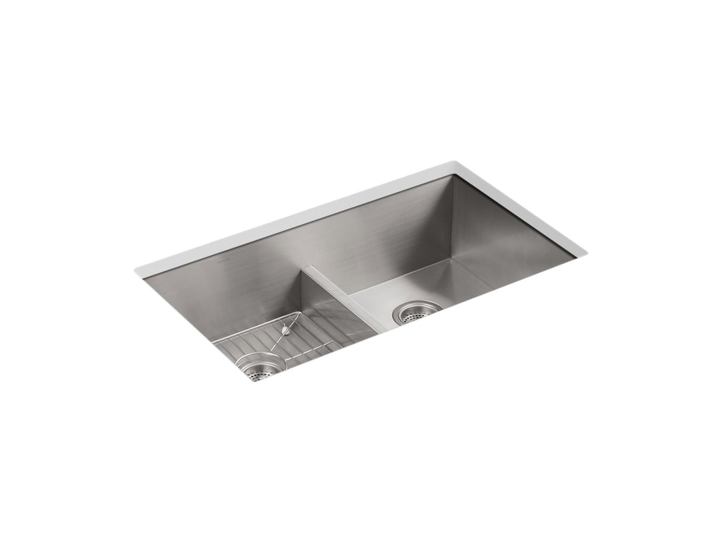 Vault™ Smart Divide® 33" Top-/Undermount Double-Bowl Kitchen Sink
