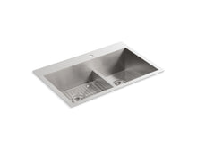 Vault™ Smart Divide® 33" Top-/Undermount Double-Bowl Kitchen Sink
