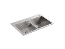 Vault™ Smart Divide® 33" Top-/Undermount Double-Bowl Kitchen Sink