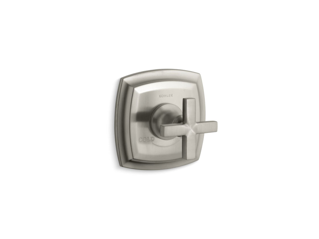Margaux® Valve trim with cross handle for thermostatic valve, requires valve