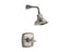 Margaux® Rite-Temp® shower valve trim with cross handle and 2.5 gpm showerhead
