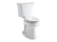 Highline® Comfort Height® Two-piece elongated 1.0 gpf chair height toilet with right-hand trip lever and tank cover locks