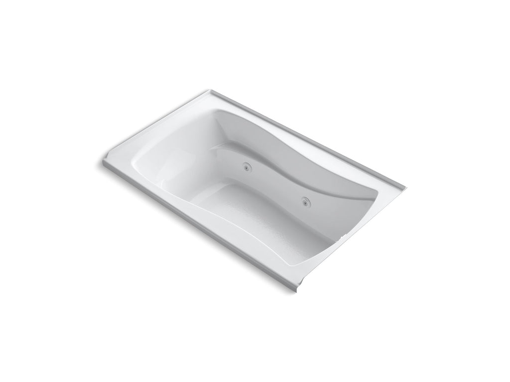 Mariposa® 60" X 36" Alcove Whirlpool Bath With Bask® Heated Surface, Integral Flange And Right-Hand Drain