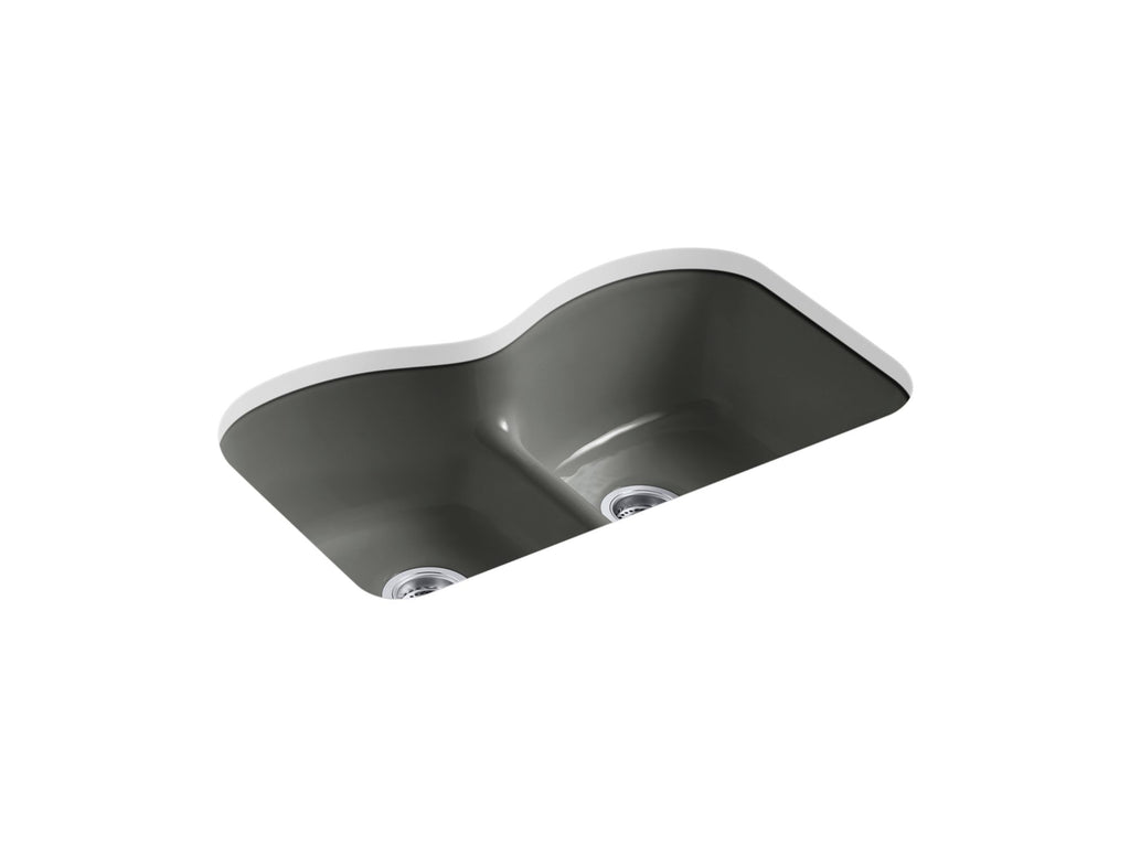 Langlade® Smart Divide® 33" Undermount Double-Bowl Kitchen Sink