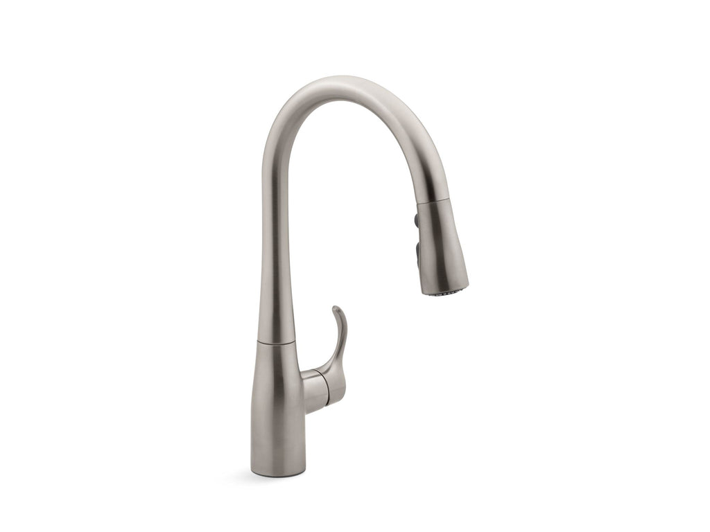Simplice® Compact Pull-Down Kitchen Sink Faucet With Three-Function Sprayhead