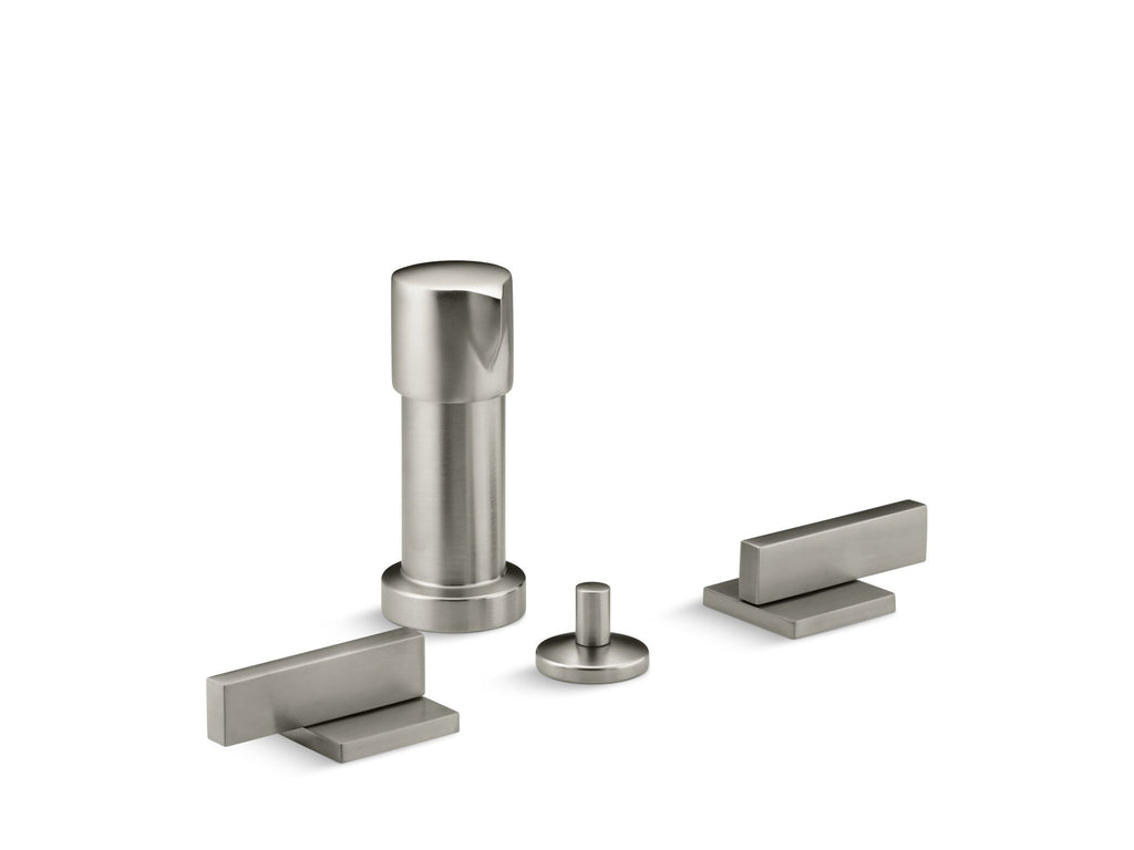 Loure® Vertical bidet faucet with lever handles KOHLER GROF USA