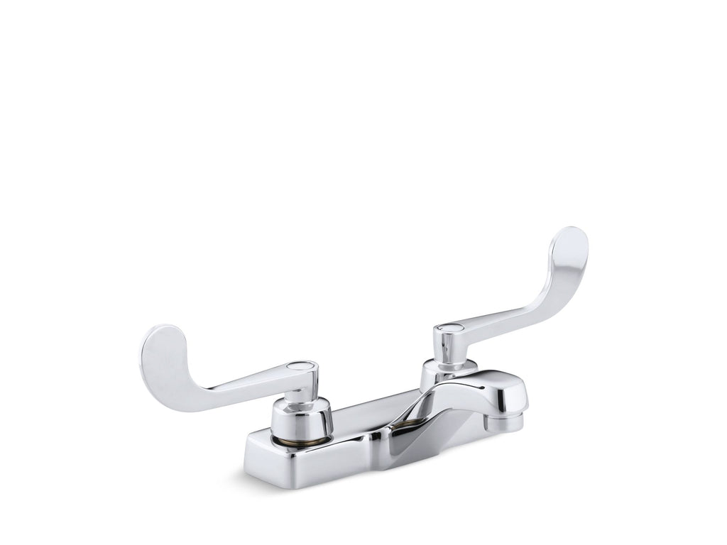 Triton® Centerset commercial bathroom sink faucet with wristblade lever handles, drain not included