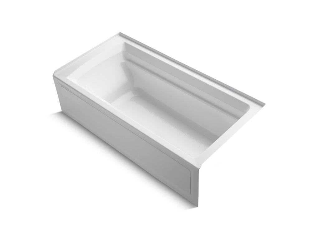 Archer® 72" X 36" Alcove Bath With Bask® Heated Surface, Alcove, Right Drain