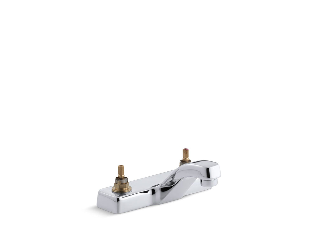 Triton® Centerset commercial bathroom sink faucet, requires handles, drain not included