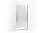 Purist® Pivot shower door, 72" H x 30 - 33" W, with 1/4" thick Crystal Clear glass