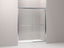 Fluence(R) sliding bath door, 76" H x  59-5/8" W, with Crystal Clear glass