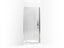 Finial® Pivot shower door, 72-1/4" H x 36-1/4 - 38-3/4" W, with 1/2" thick Crystal Clear glass