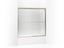 Fluence® Sliding bath door, 58-5/16" H x 56-5/8 - 59-5/8" W, with 1/4" thick Crystal Clear glass