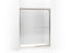 Fluence® Sliding shower door, 70-5/16" H x 56-5/8 - 59-5/8" W, with 1/4" thick Crystal Clear glass