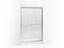 Fluence® Sliding shower door, 70-5/16" H x 44-5/8 - 47-5/8" W, with 1/4" thick Falling Lines glass