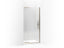 Finial® Pivot shower door, 72-1/4" H x 30-1/4 - 32-3/4" W, with 1/2" thick Crystal Clear glass