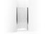 Fluence® Pivot shower door, 65-1/2" H x 36-1/2 - 37-3/4" W, with 1/4" thick Crystal Clear glass