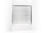 Fluence® Sliding bath door, 58-5/16" H x 56-5/8 - 59-5/8" W, with 3/8" thick Crystal Clear glass