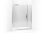 Finial® Pivot shower door, 72-1/4