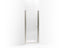 Fluence® Pivot shower door, 65-1/2" H x 30 - 31-1/2" W, with 1/4" thick Falling Lines glass
