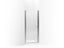 Fluence® Pivot shower door, 65-1/2" H x 30 - 31-1/2" W, with 1/4" thick Falling Lines glass