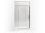 Lattis® Pivot shower door with sliding steam transom, 89-1/2" H x 45 - 48" W, with 3/8" thick Crystal Clear glass