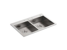 Vault™ 33" Top-/Undermount Double-Bowl Kitchen Sink