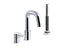 Singulier® Deck-mount bath filler with handshower