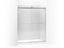 Levity® 74" H Sliding Shower Door With 1/4"-Thick Glass