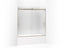 Levity® Sliding Bath Door, 59-3/4" H X 54 - 57" W, With 1/4" Thick Crystal Clear Glass