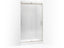 Levity® Sliding Shower Door, 82" H X 44-5/8 - 47-5/8" W, With 3/8" Thick Crystal Clear Glass