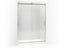 Levity® Sliding Shower Door, 82" H X 56-5/8 - 59-5/8" W, With 5/16" Thick Crystal Clear Glass