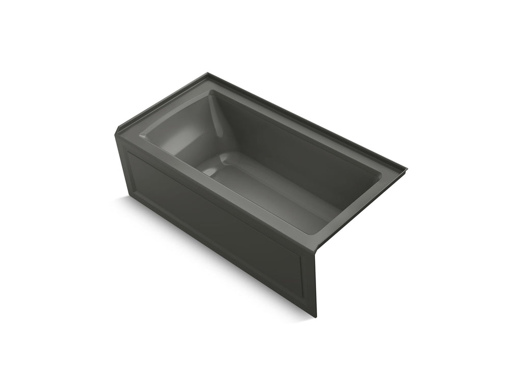 Archer® 60" X 30" Alcove Bath With Bask® Heated Surface, Right Drain