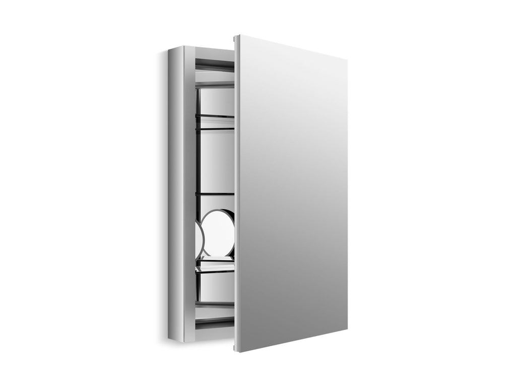 Verdera® 20" W X 30" H Aluminum Medicine Cabinet With Adjustable Magnifying Mirror And Slow-Close Door