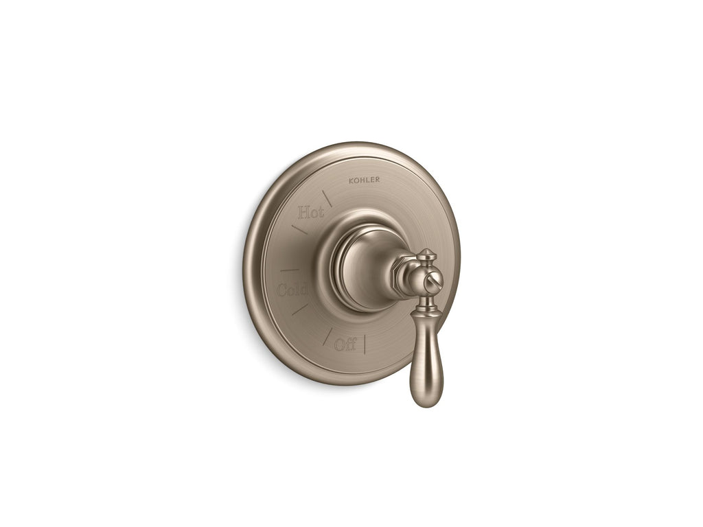 Artifacts® Rite-Temp(R) valve trim with swing lever handle