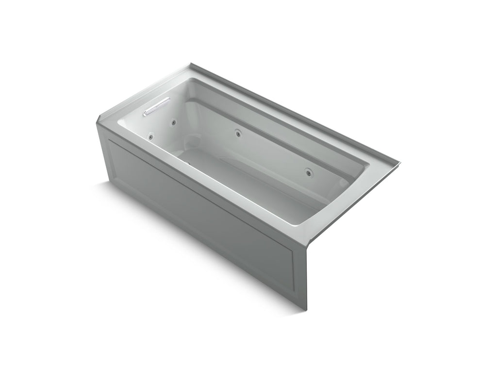 Archer® 66" X 32" Alcove Whirlpool Bath With Bask® Heated Surface, Left Drain