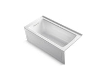 Archer® 60" X 30" Integral Apron Heated Bubblemassage™ Air Bath With Bask® Heated Surface And Left-Hand Drain